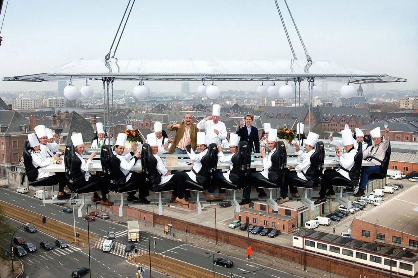 Ресторан «dinner in the Sky», Брюссель