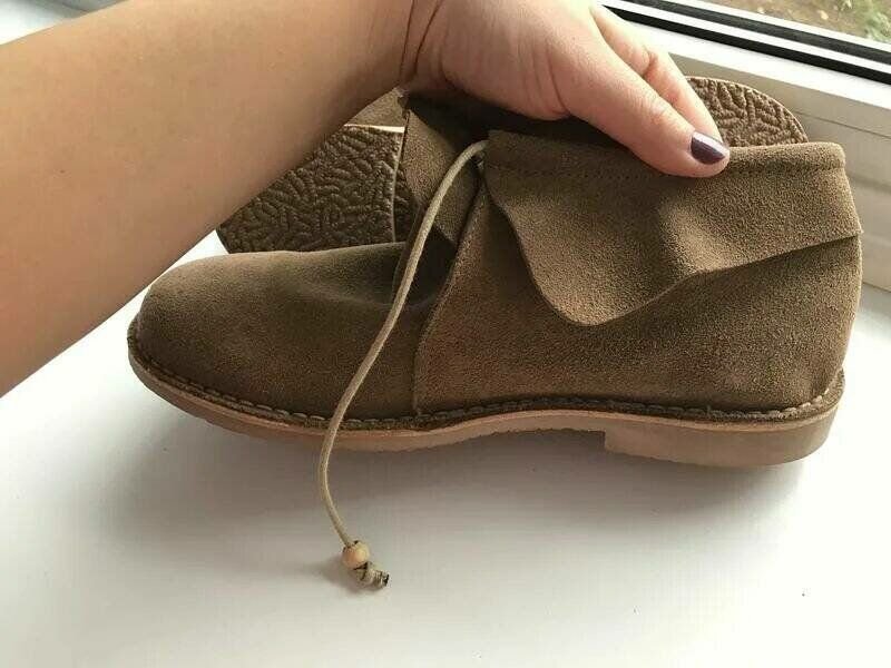 Натуральная замша в обуви