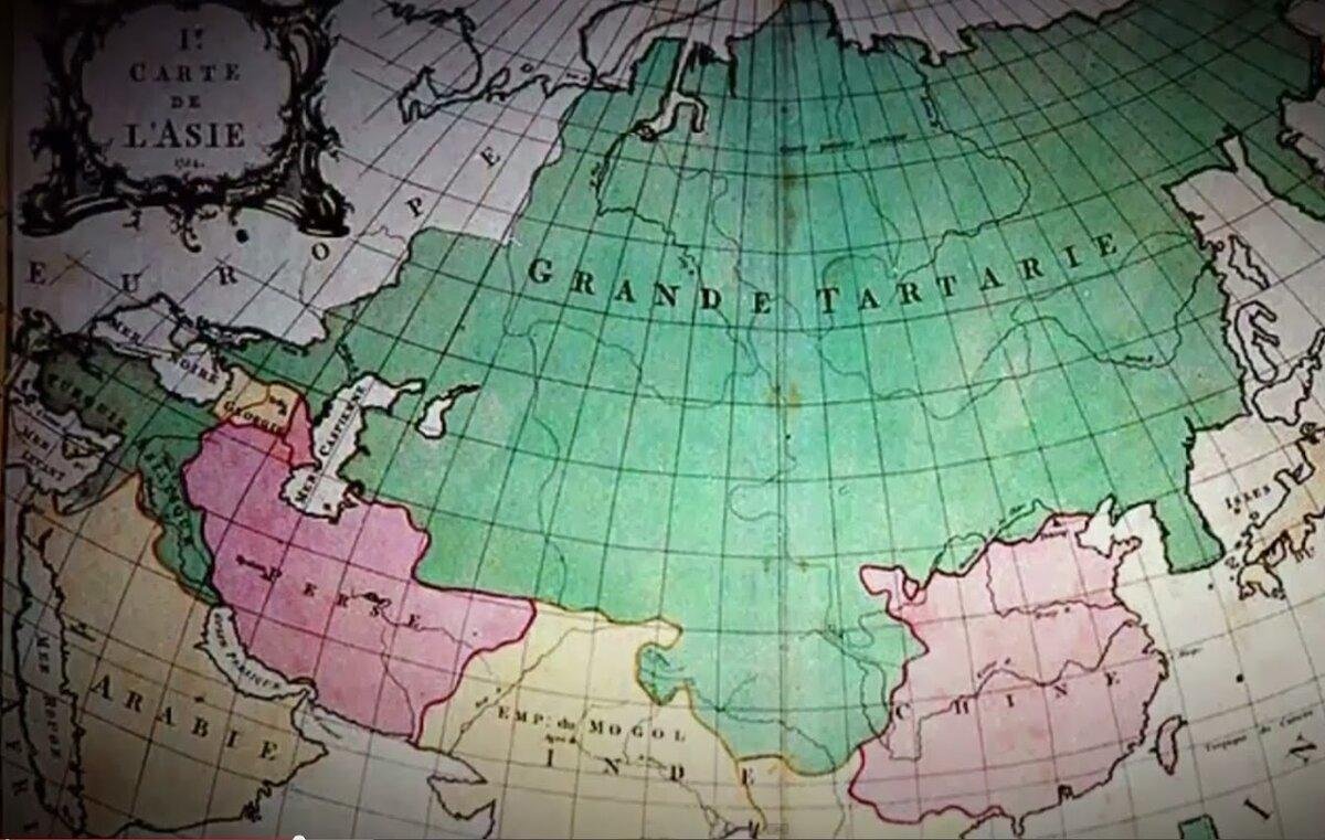Карта тартария империя русов