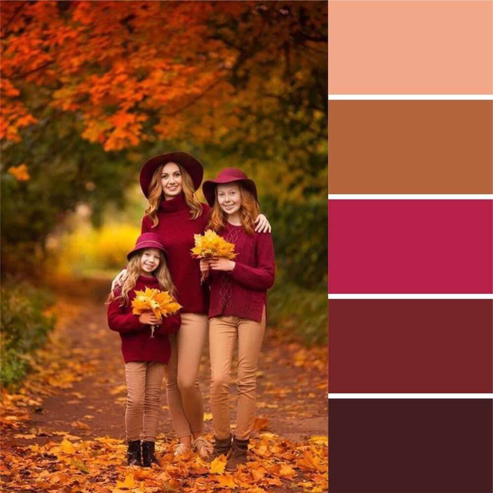 Осень сочетание одежды