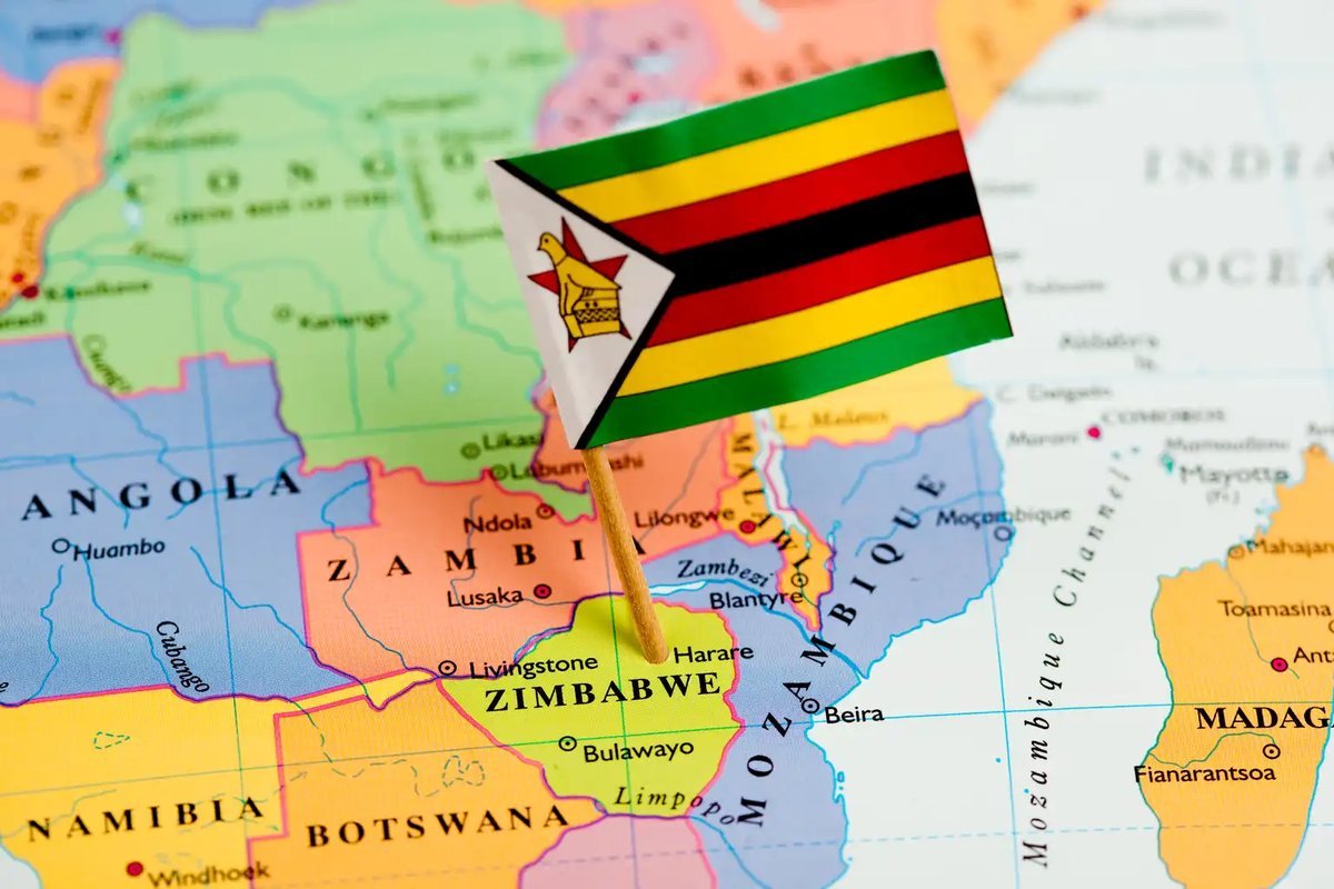 зимбабве на карте мира