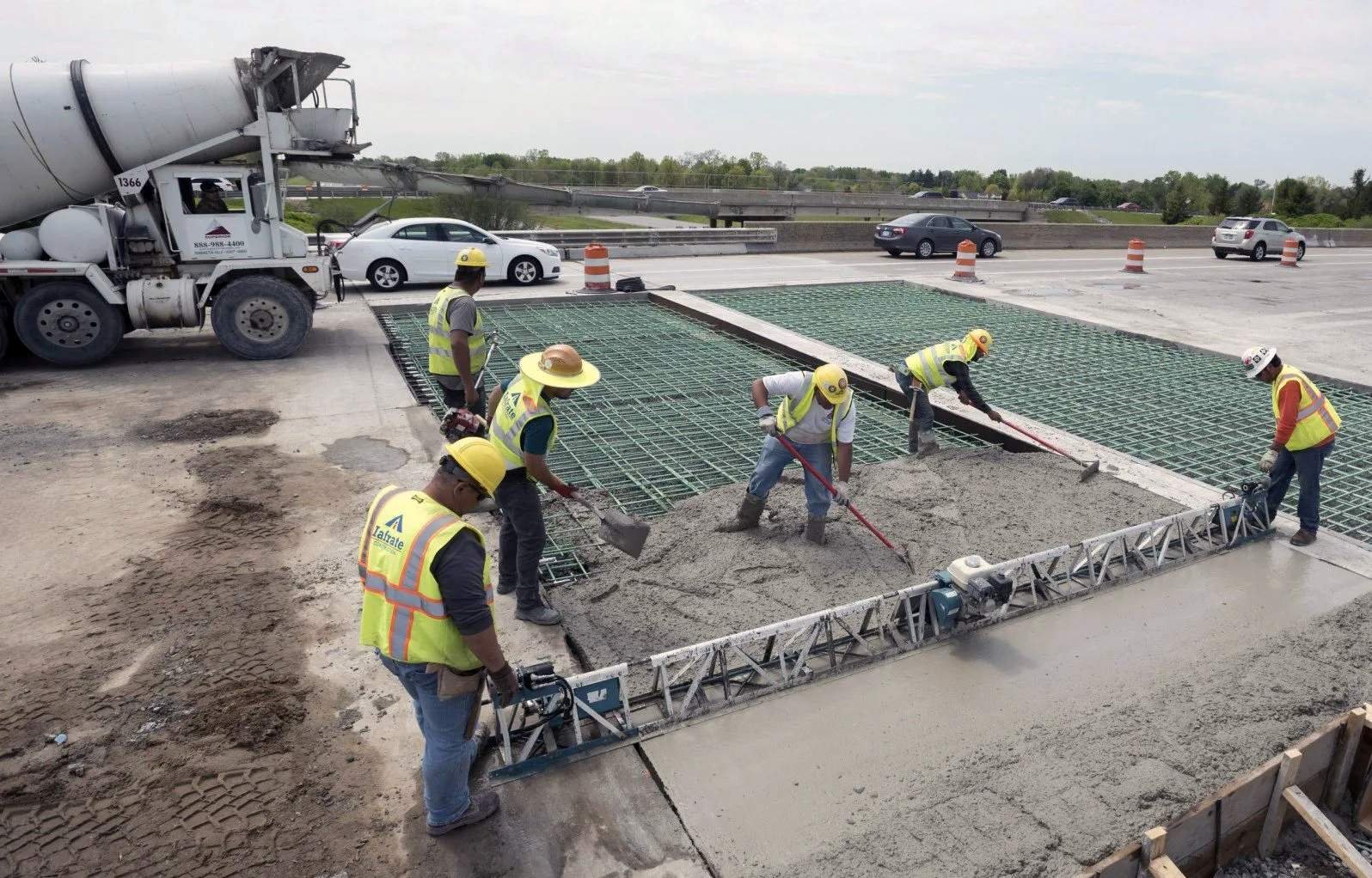 Заливка бетона в америке