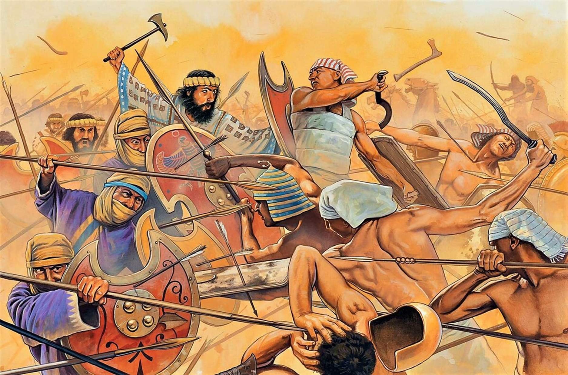 В какой битве персидское войско было. Битва при Кадеше Джузеппе Рава. Битва при Кадеше Египет. Вторжение гиксосов в Египет. Битва египтян с хеттами.