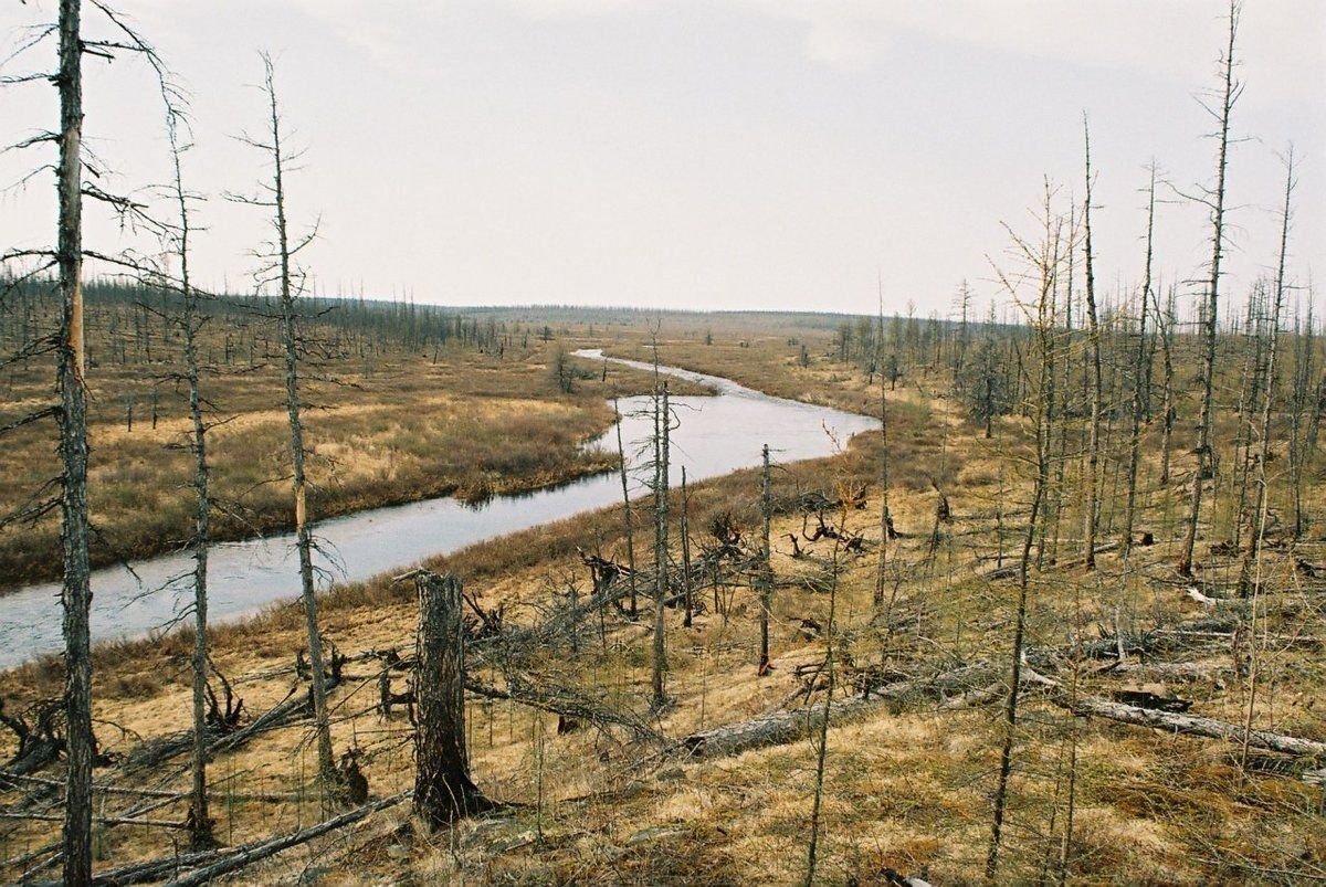 Долина смерти река Вилюй в Якутии
