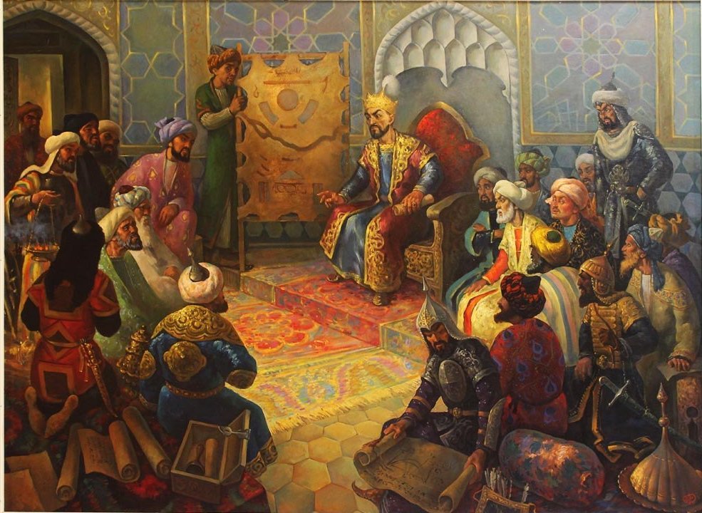 Узбекские ханы. Амир Темур тузуклари. Пленение Баязида Тимуром картина.