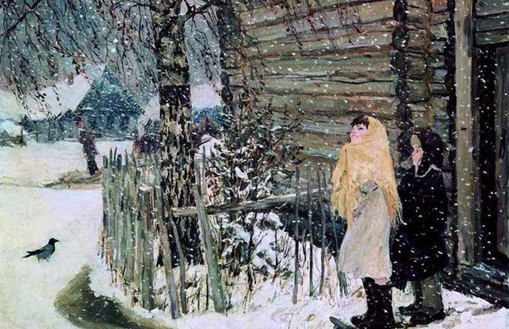 Картина пластова первый снег фото