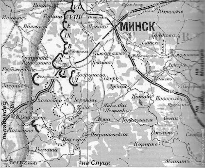 Карта дотов минского укрепрайона