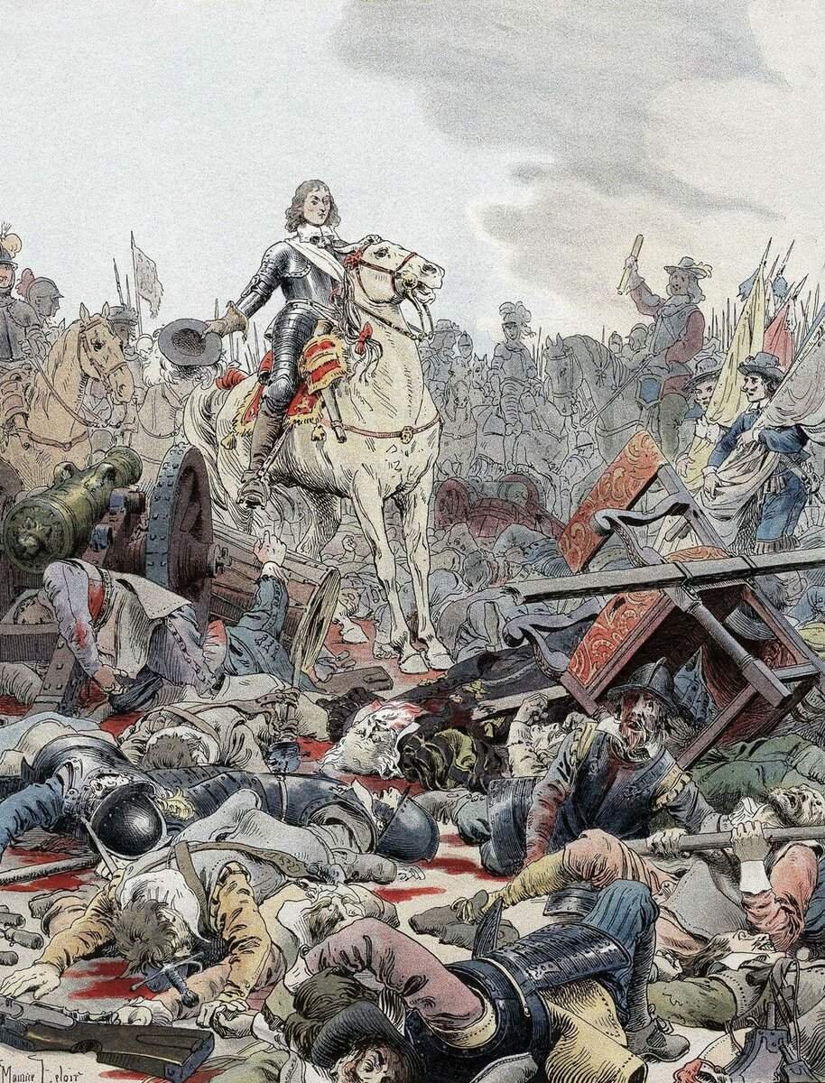 16 битв. Битва Рокруа 1643. Битва при Рокруа 1643 год. Битва при Рокруа 1643 картины. Тридцатилетняя война 1618-1648 армии.