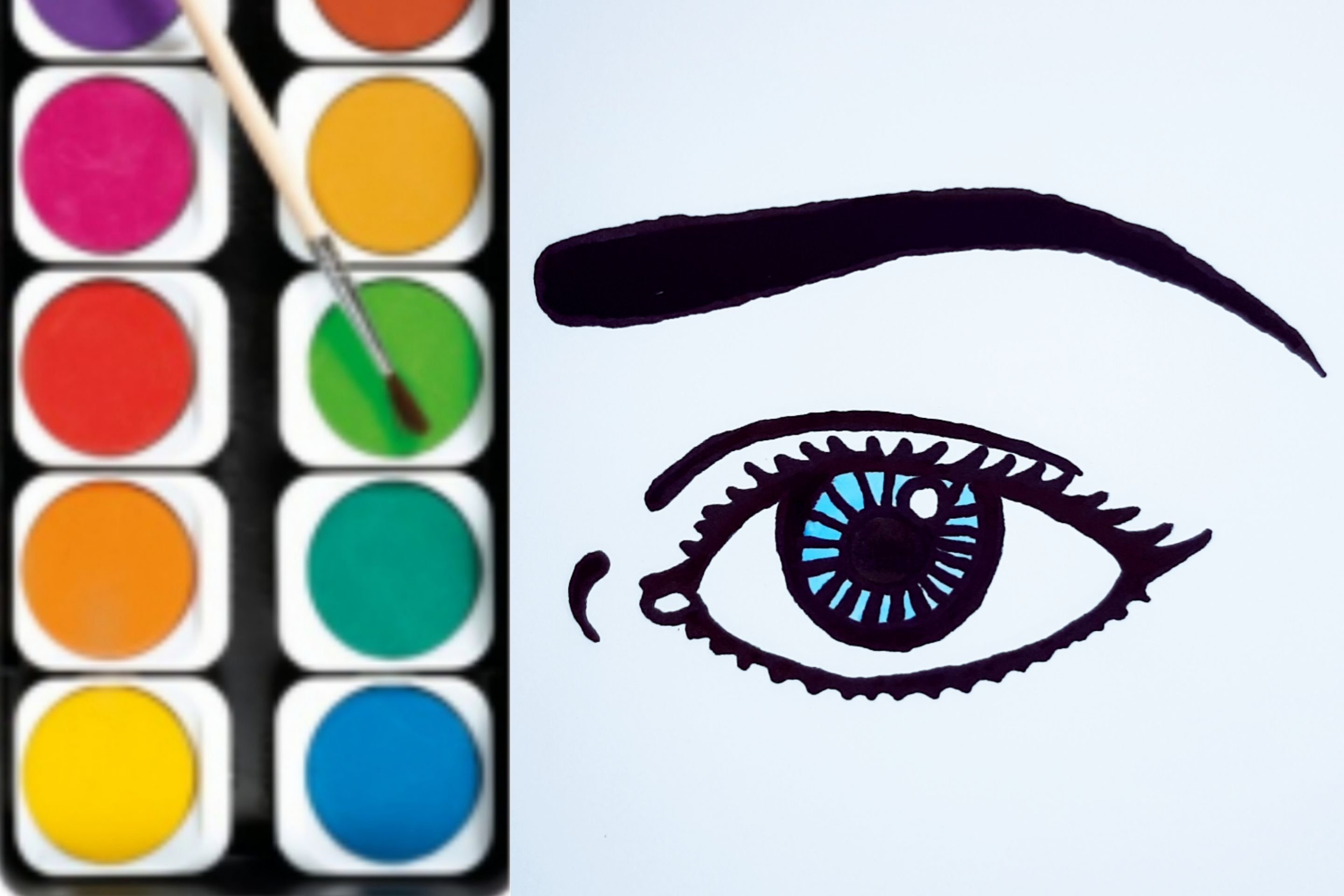 Как нарисовать и раскрасить глаза для детей | CONTENT STUDIO | Пульс ...