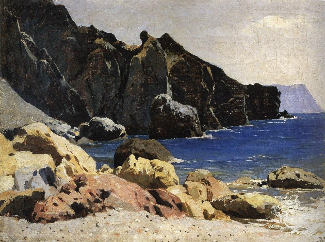 Левитан берег моря Крым 1886 г