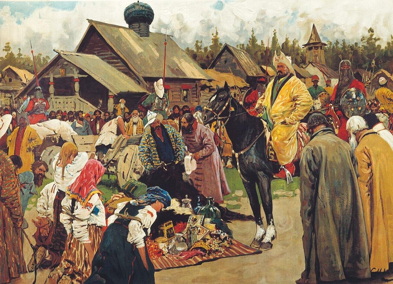 Русь татарская. Картина Иванова Баскаки. Сбор Дани Баскаки Иванов. Сергей Иванов картина Баскаки. С. В. Иванов. Баскаки. 1909