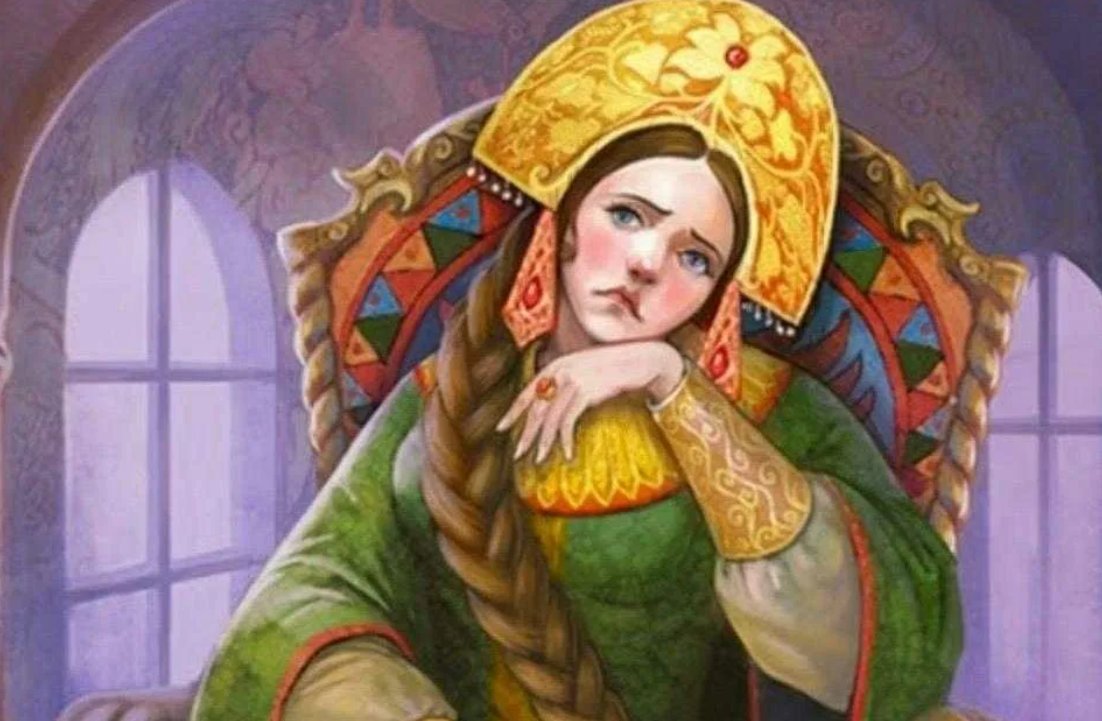 Несмеяна царевна картина васнецова описание картины