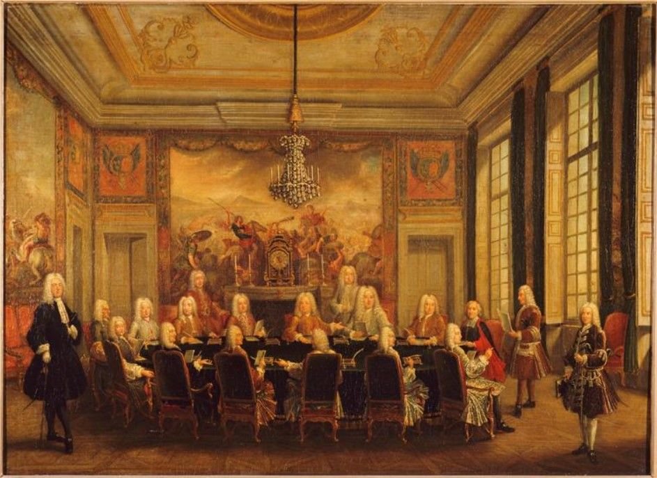 Королевский чиновник во франции. Парламент Франции и Людовик 15 в живописи. Кабинет министров Англия 18 век. Эпоха Регентства Англия 18в.