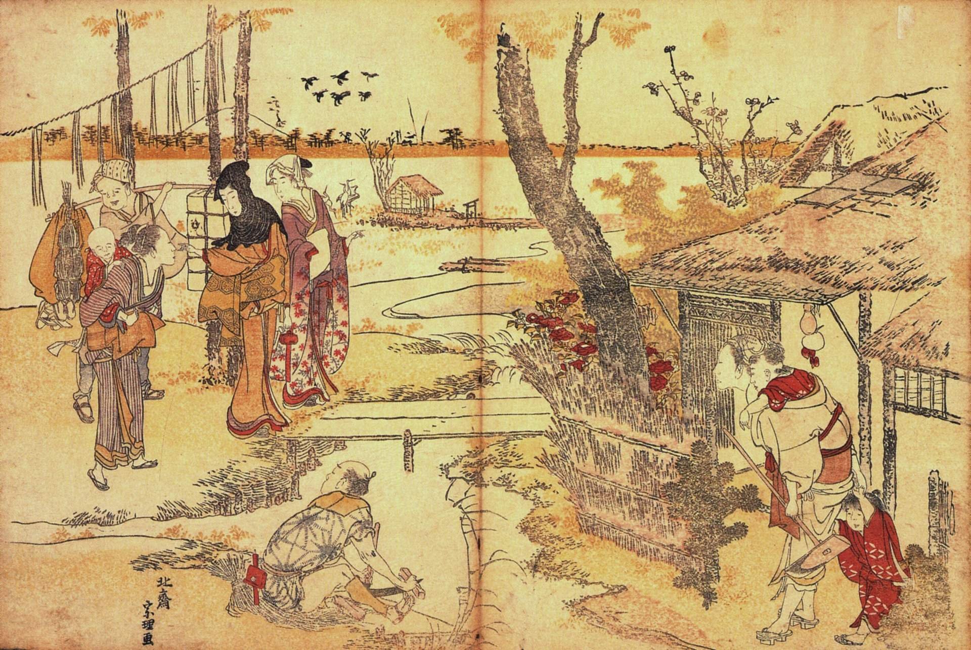 Крестьянин Япония эпоха Эдо