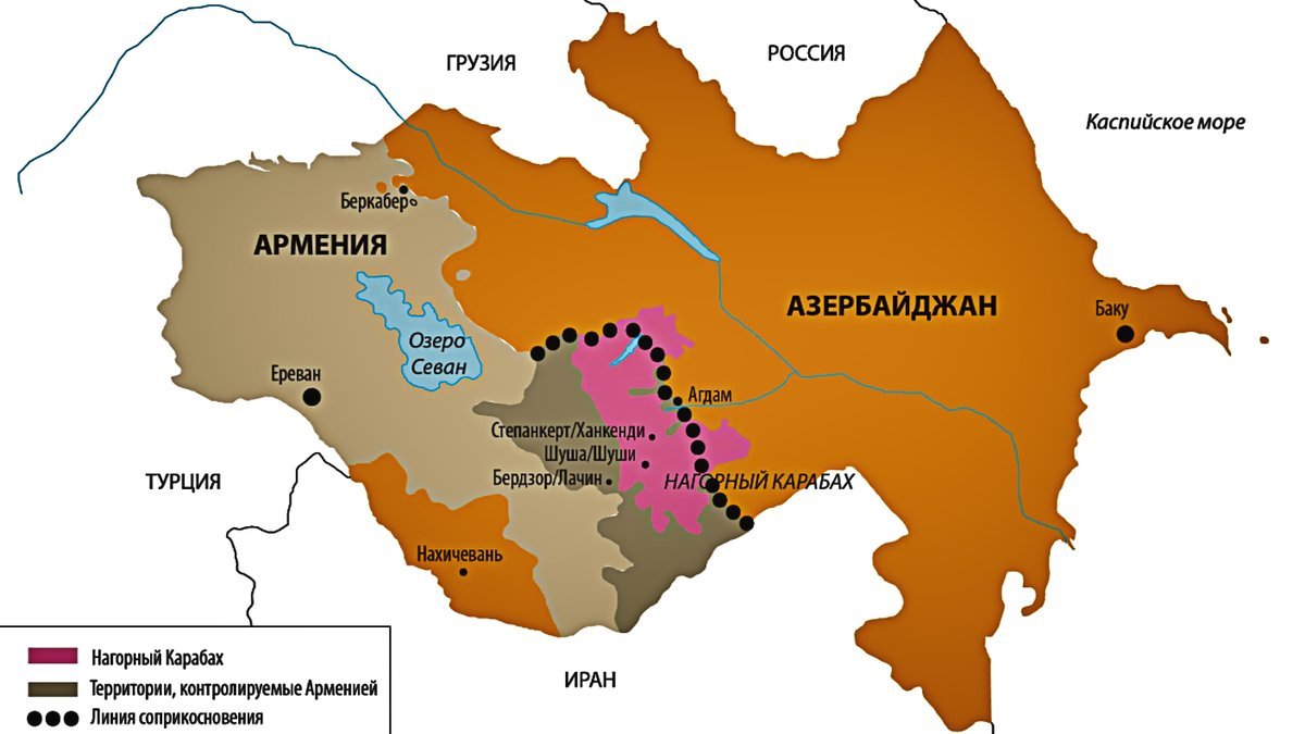Карта карабаха территория нагорного