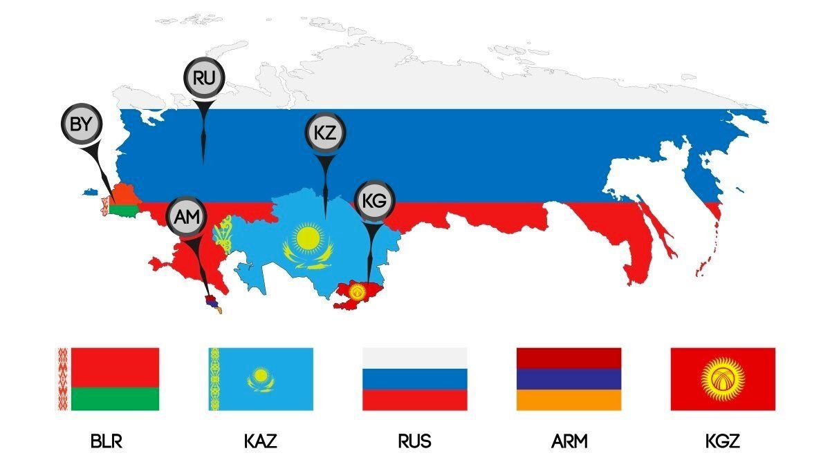 Таможенная территория еаэс. Евразийский Союз страны на карте. Евразийский экономический Союз страны на карте. Карта таможенного Союза ЕАЭС. Страны ЕВРАЗЭС на карте.