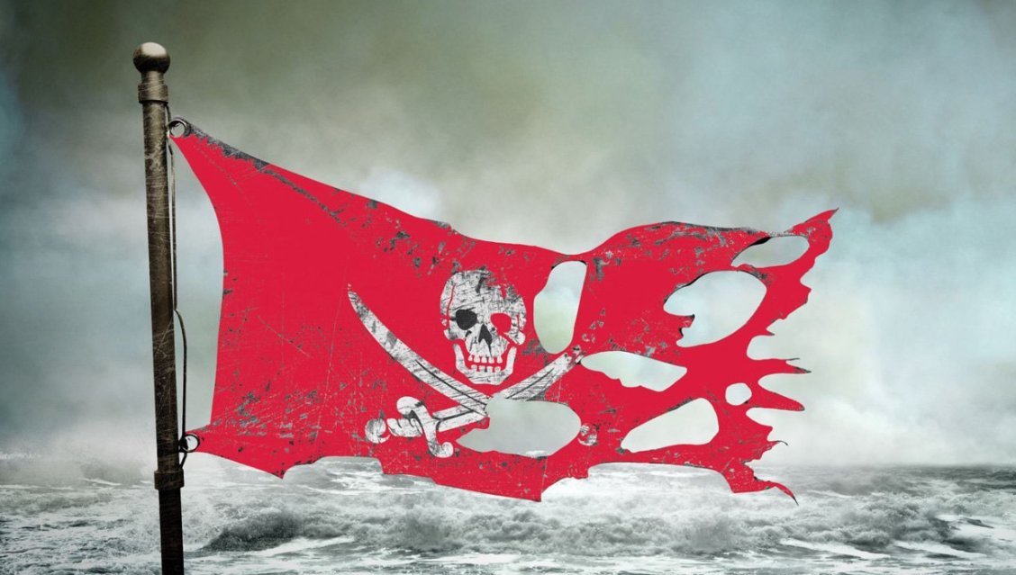 Знамя закуривавший. Красный флаг пиратов. Пиратский стяг. Пиратский флагшток. Красно черный флаг.