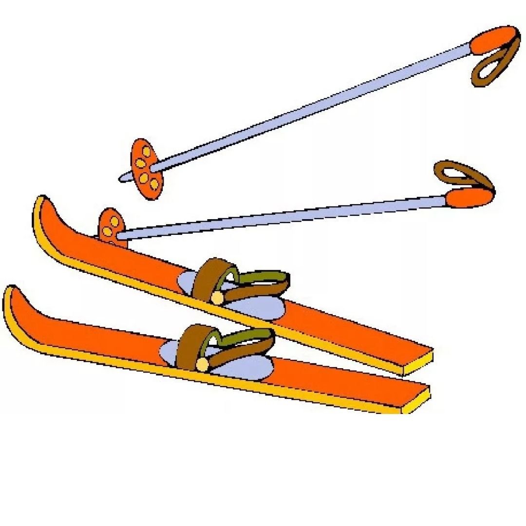 Лыжи мультяшные