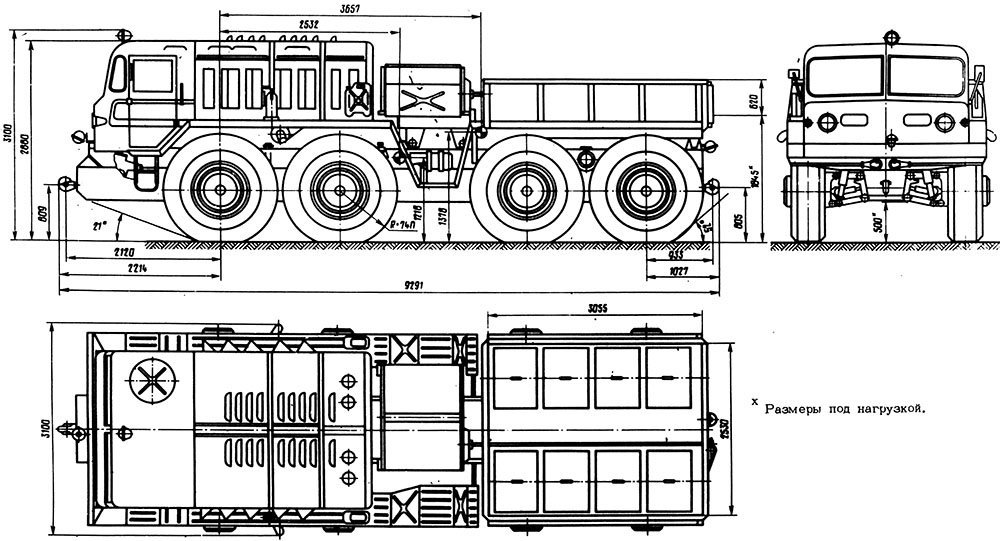 Маз 7410 чертежи