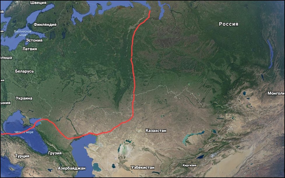 Карта россии с разделением на европу и азию