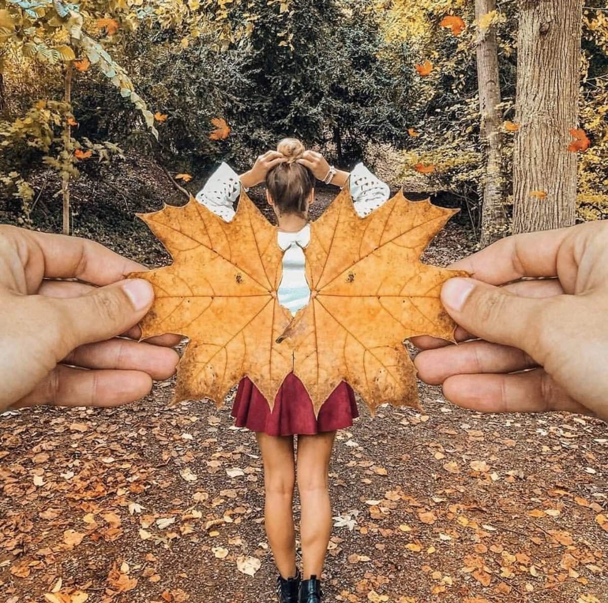 Фотосессия осенью оригинальная