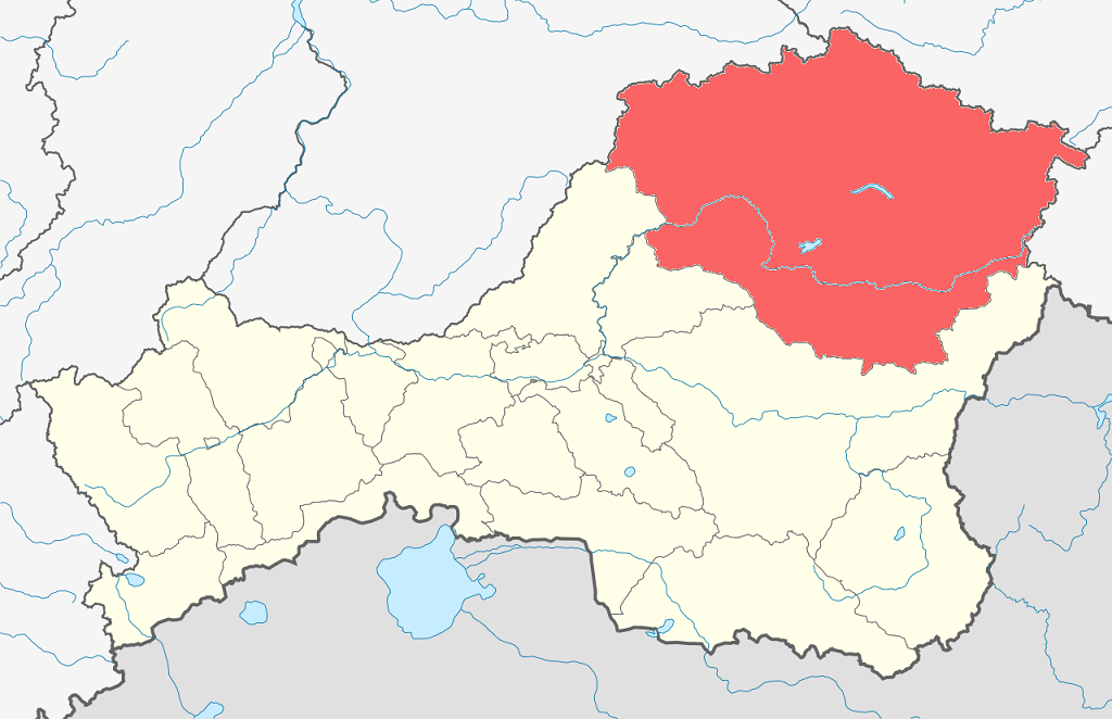 Карта кызылского кожууна республики тыва
