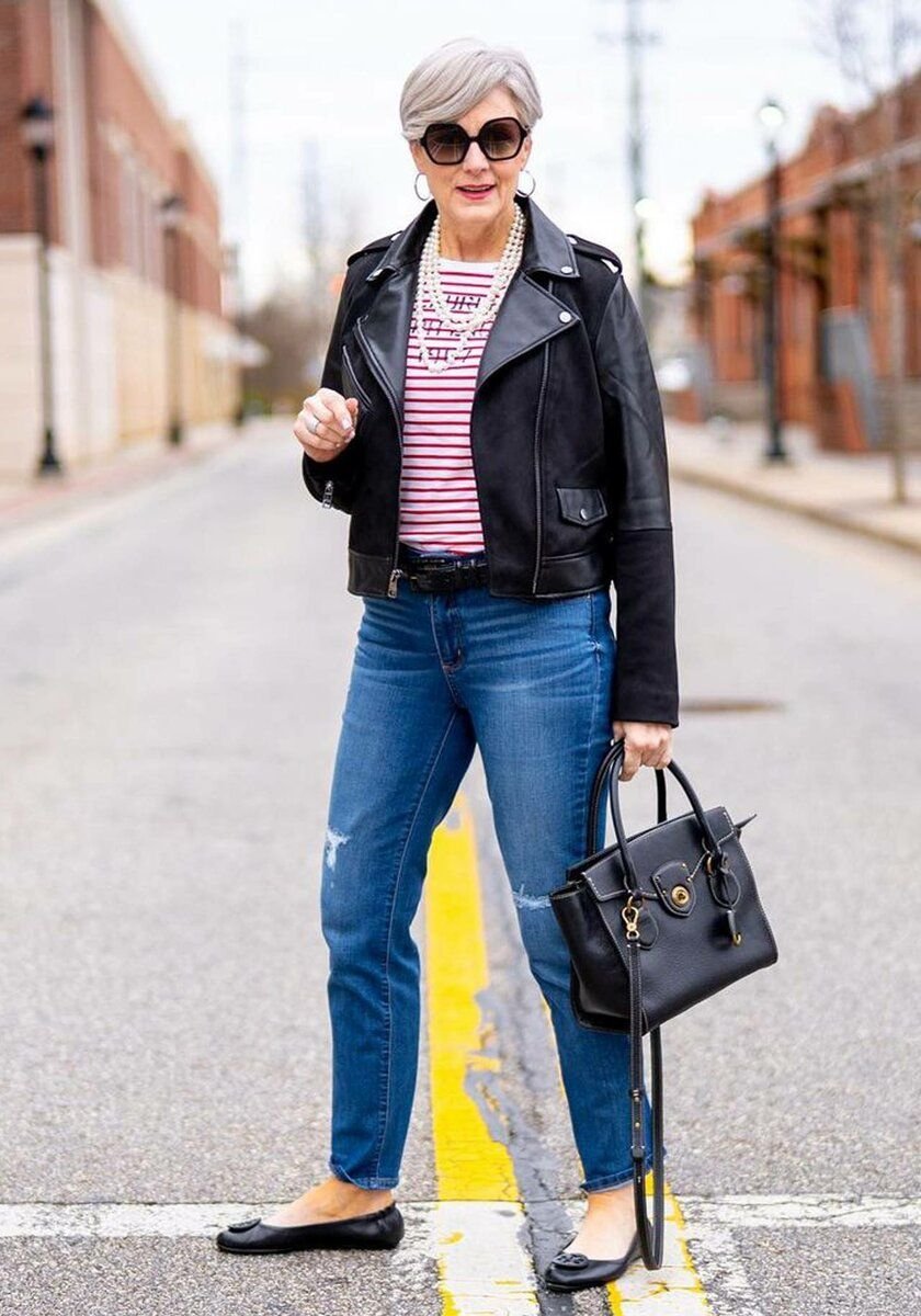 Джинсовая куртка женская с чем носить женщинам после 40 лет фото