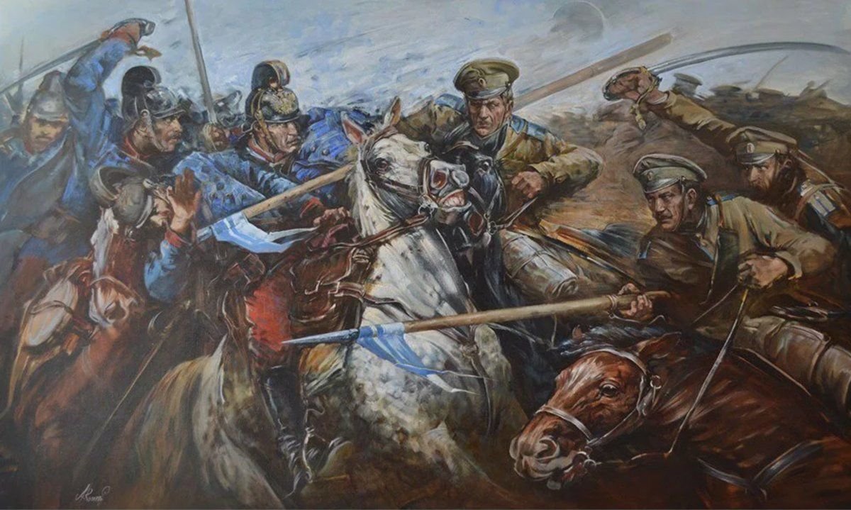 Кавалерийская атака картина