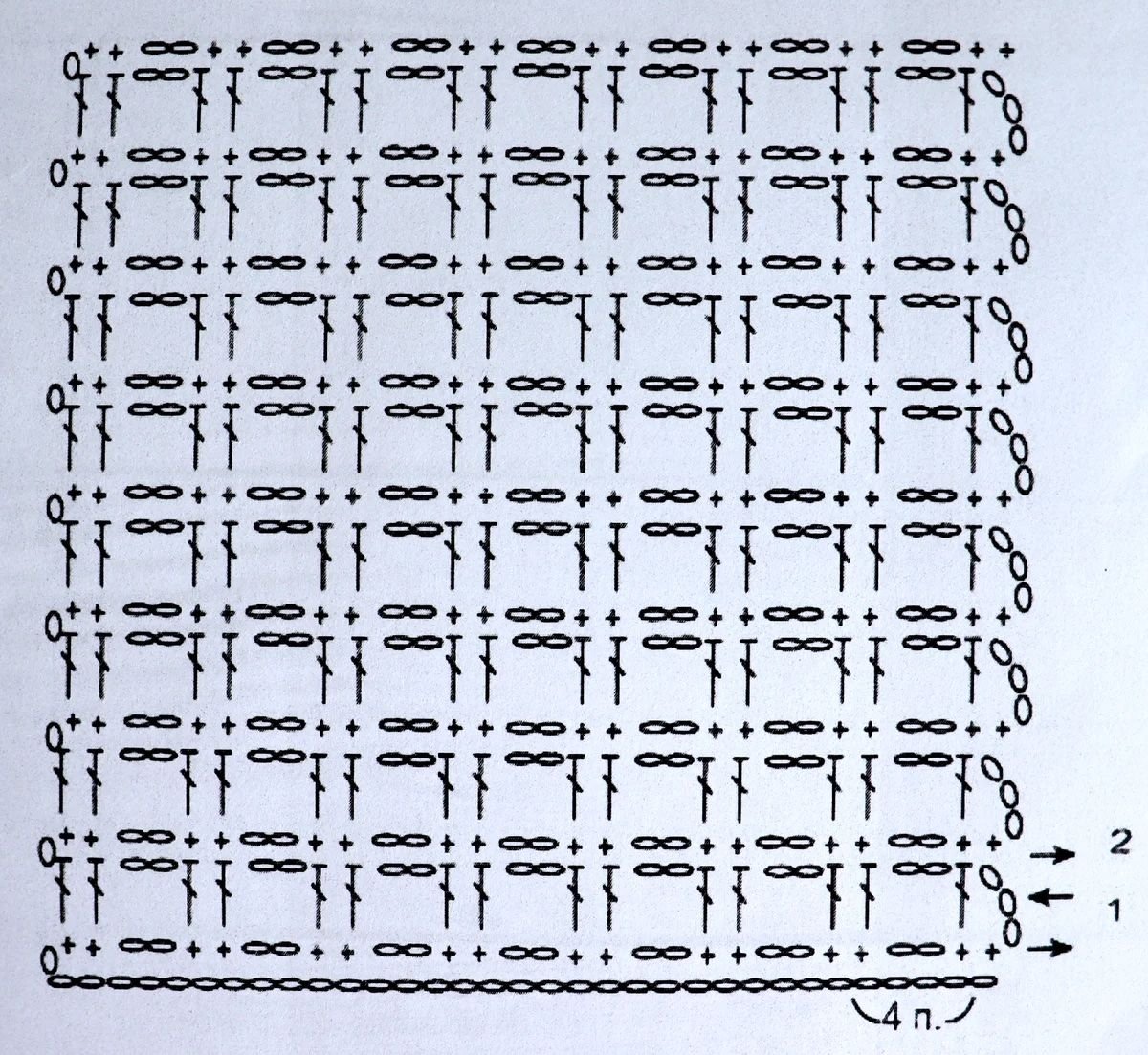 Вязание филейной сетки крючком схемы узоров