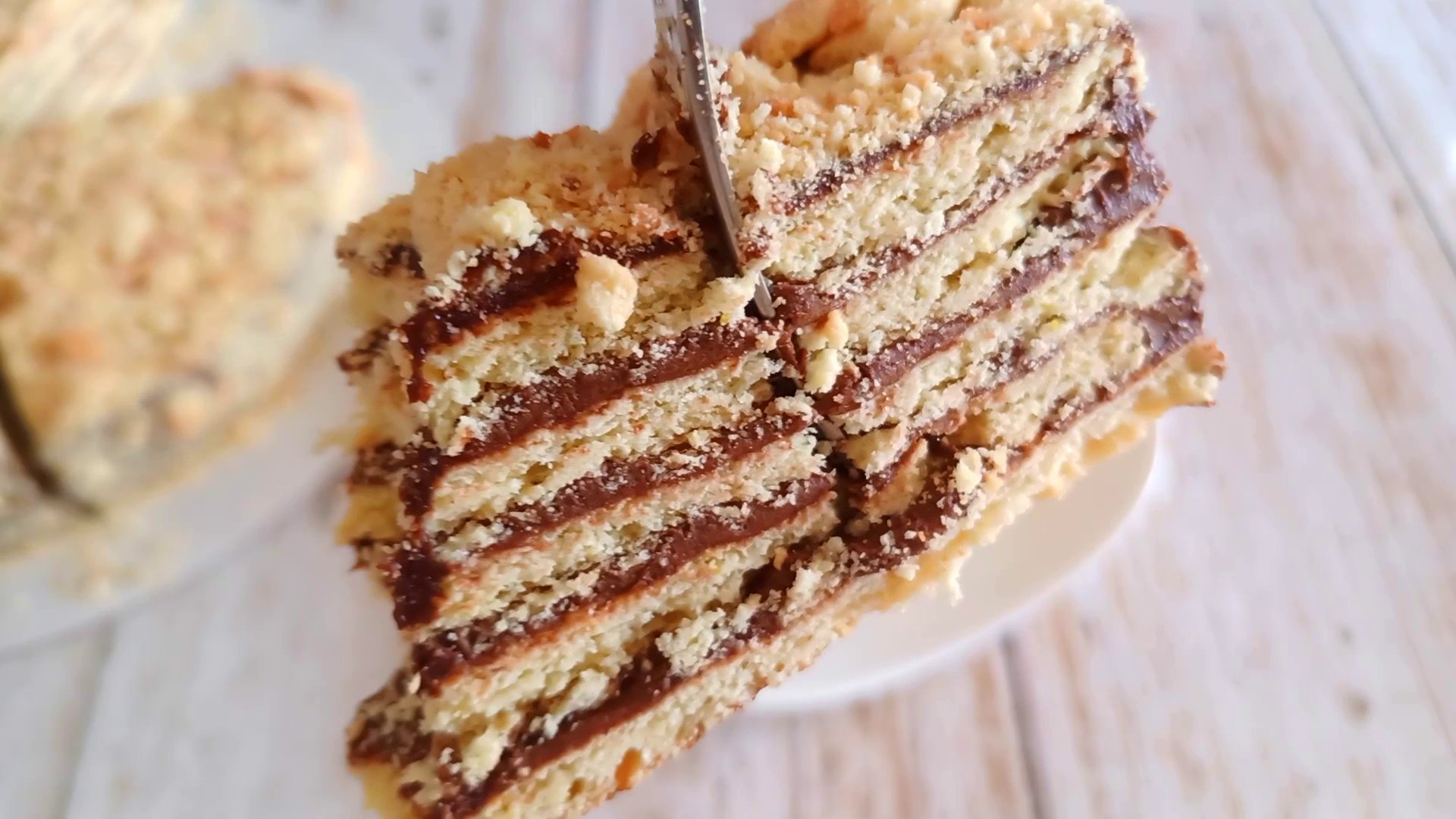 Торт с песочными коржами