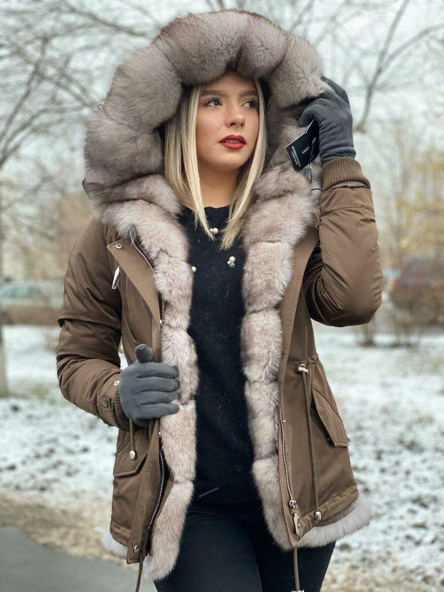 Парки с мехом песца