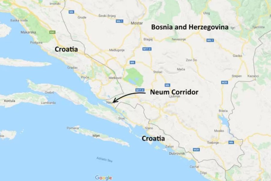 Карта хорватии и боснии и герцеговины