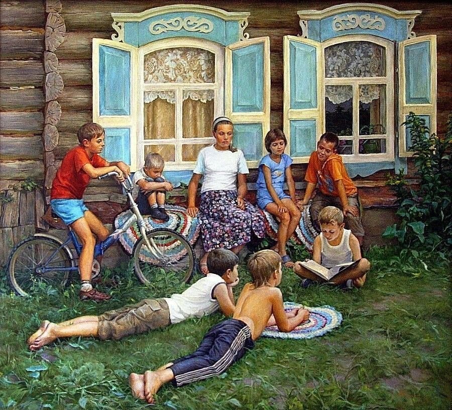 Счастье в деревне картинки