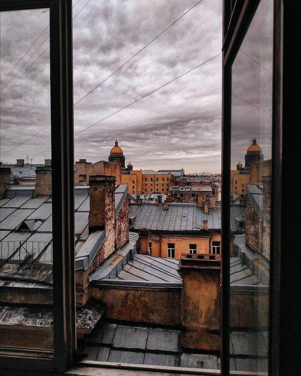 Санкт петербург за окном
