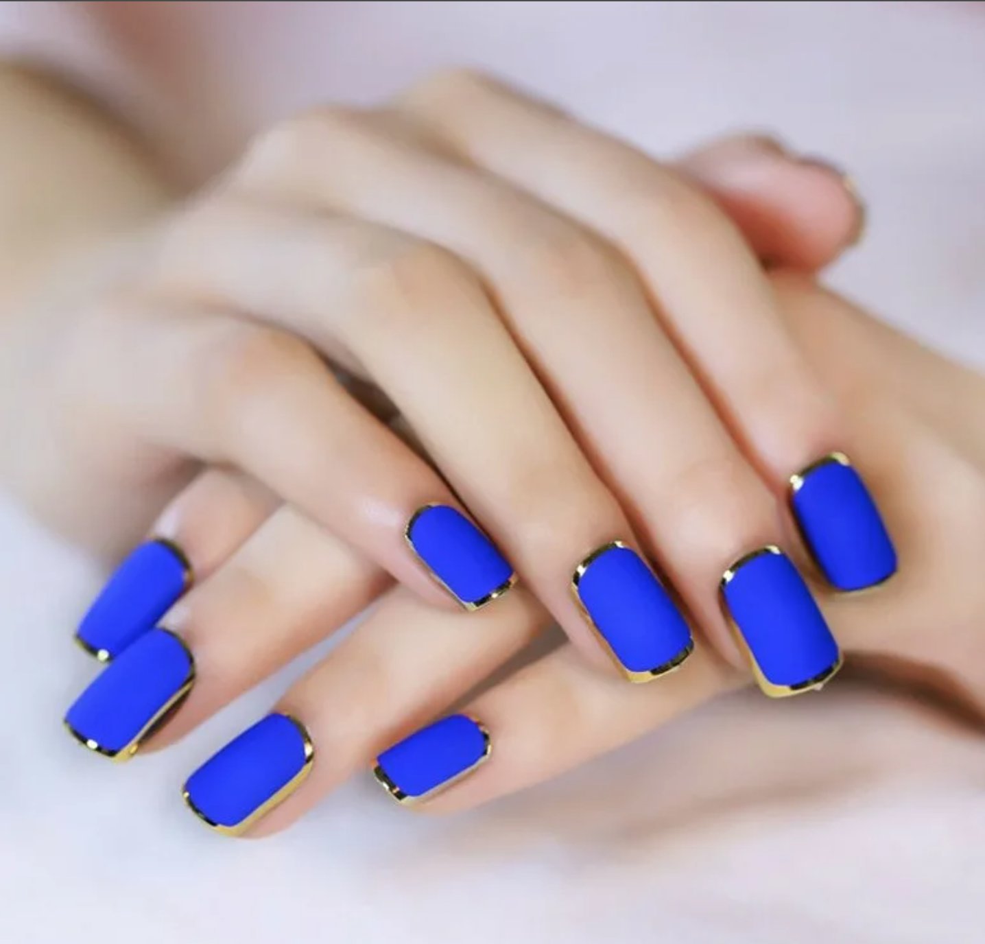 дизайн ногтей в синем цвете фото 2023
