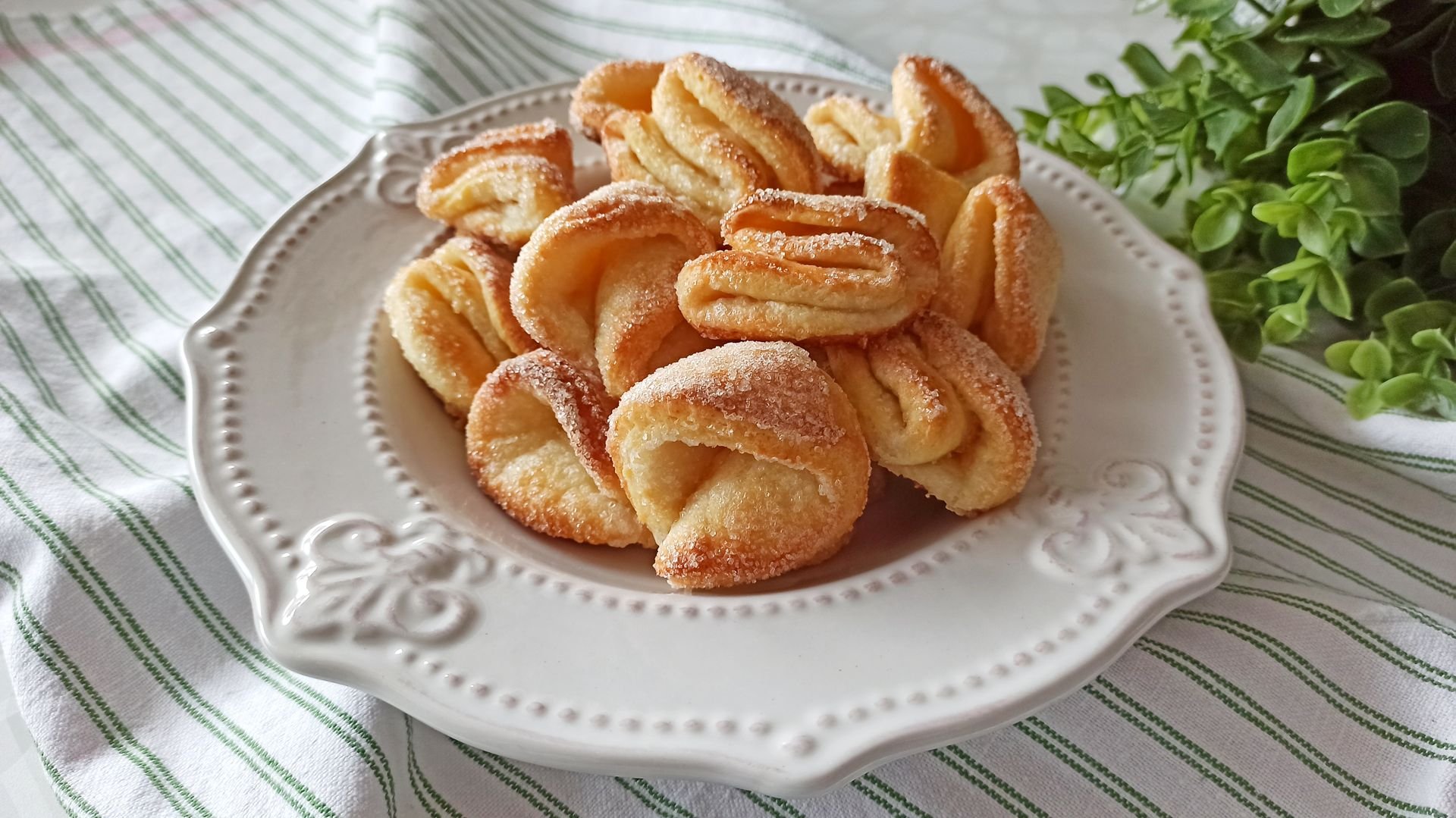 Творожные печенья ромбики