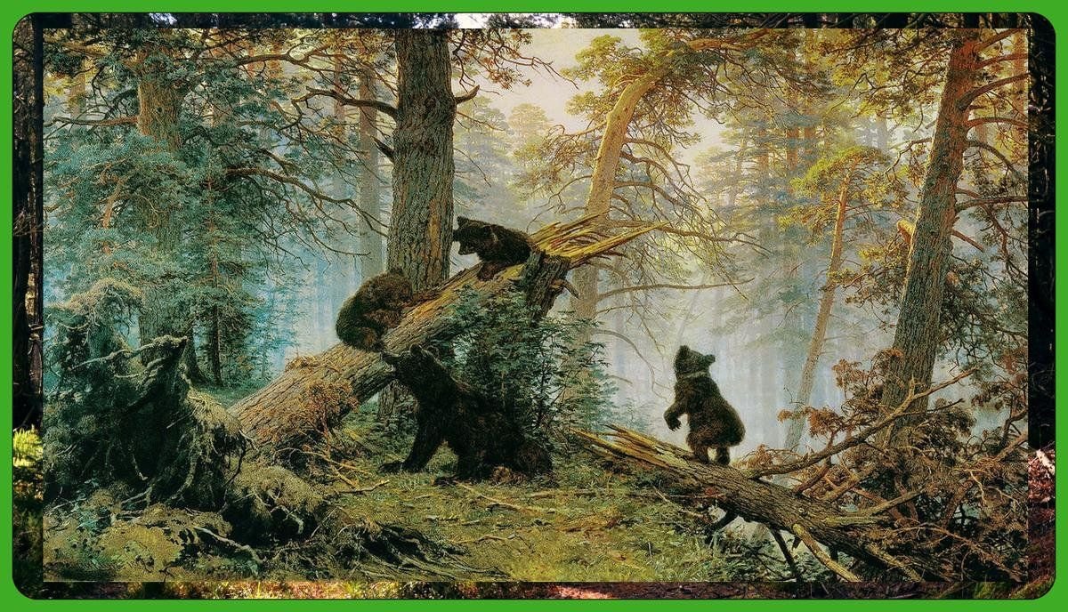 Утро в сосновом лесу история