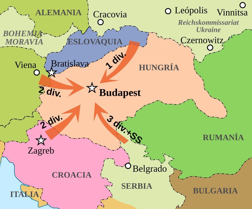 Карта венгрии 1944