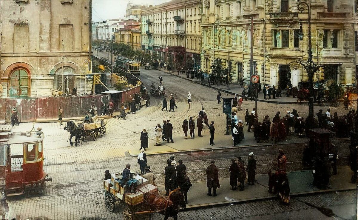 Старый устрой. Неглинная улица до революции. Трамваи в театральном проезде (1925). Москва 1925. Гостиница Европа улица Неглинная Москва 19 век.