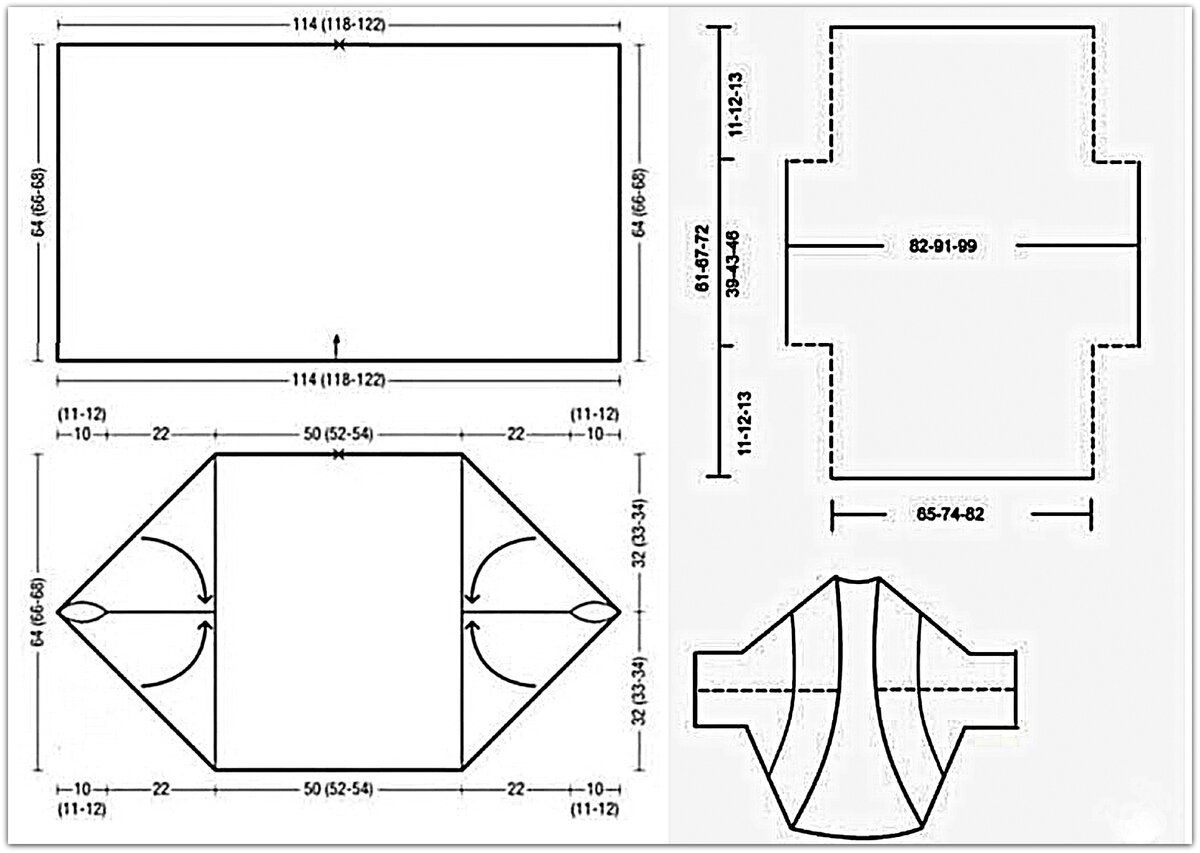 Кардиган прямоугольник спицами схемы и описание