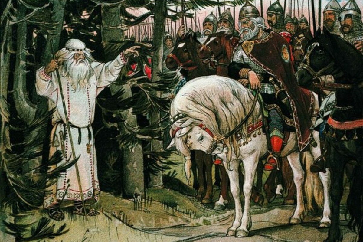Сочинение по картине васнецова встреча князя олега с волхвом 4 класс