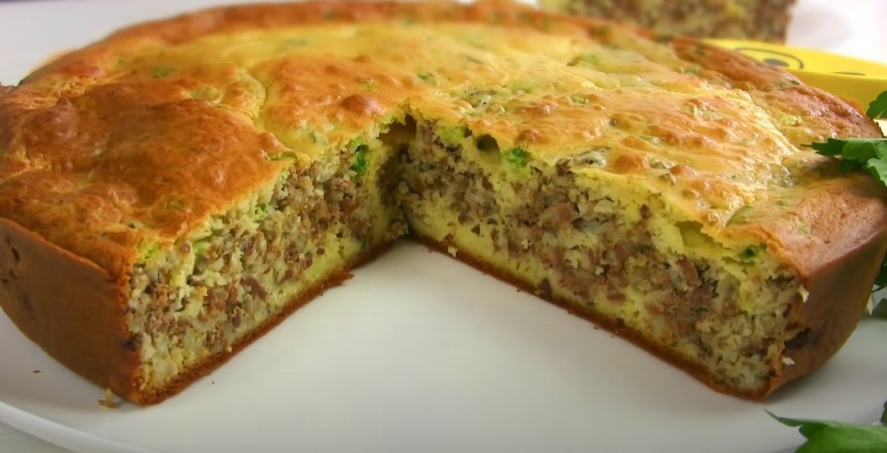Заливной пирог с печенью