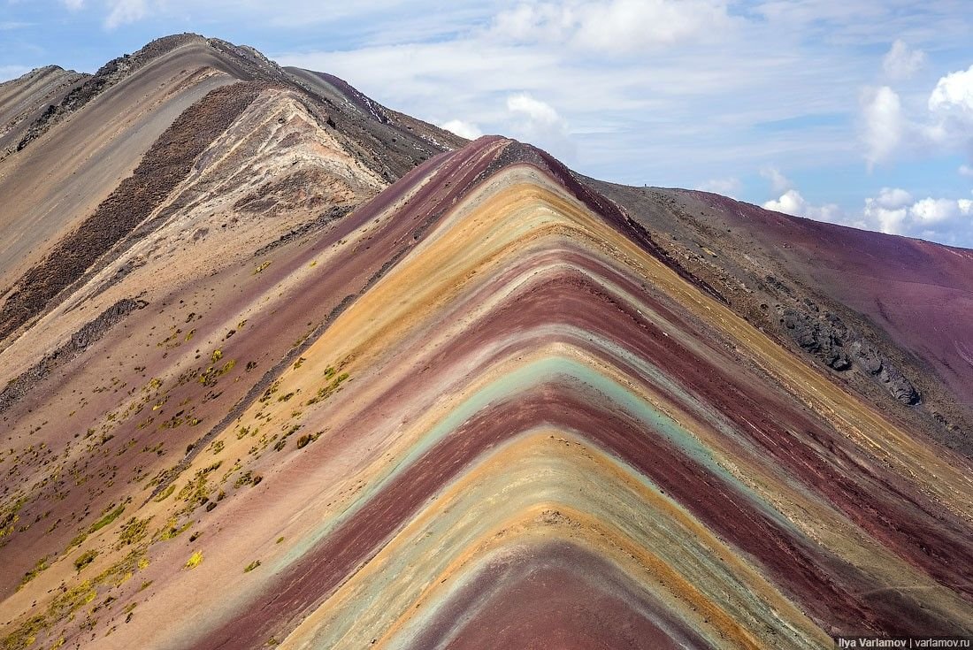 Радужные горы в перу фото без фотошопа