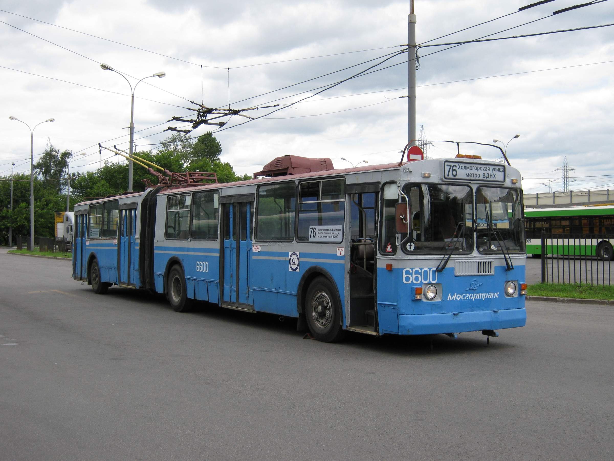 Троллейбус гармошка маз