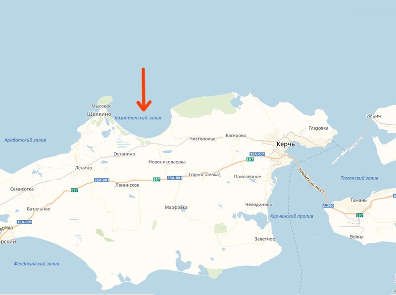 Генеральские пляжи в крыму карта