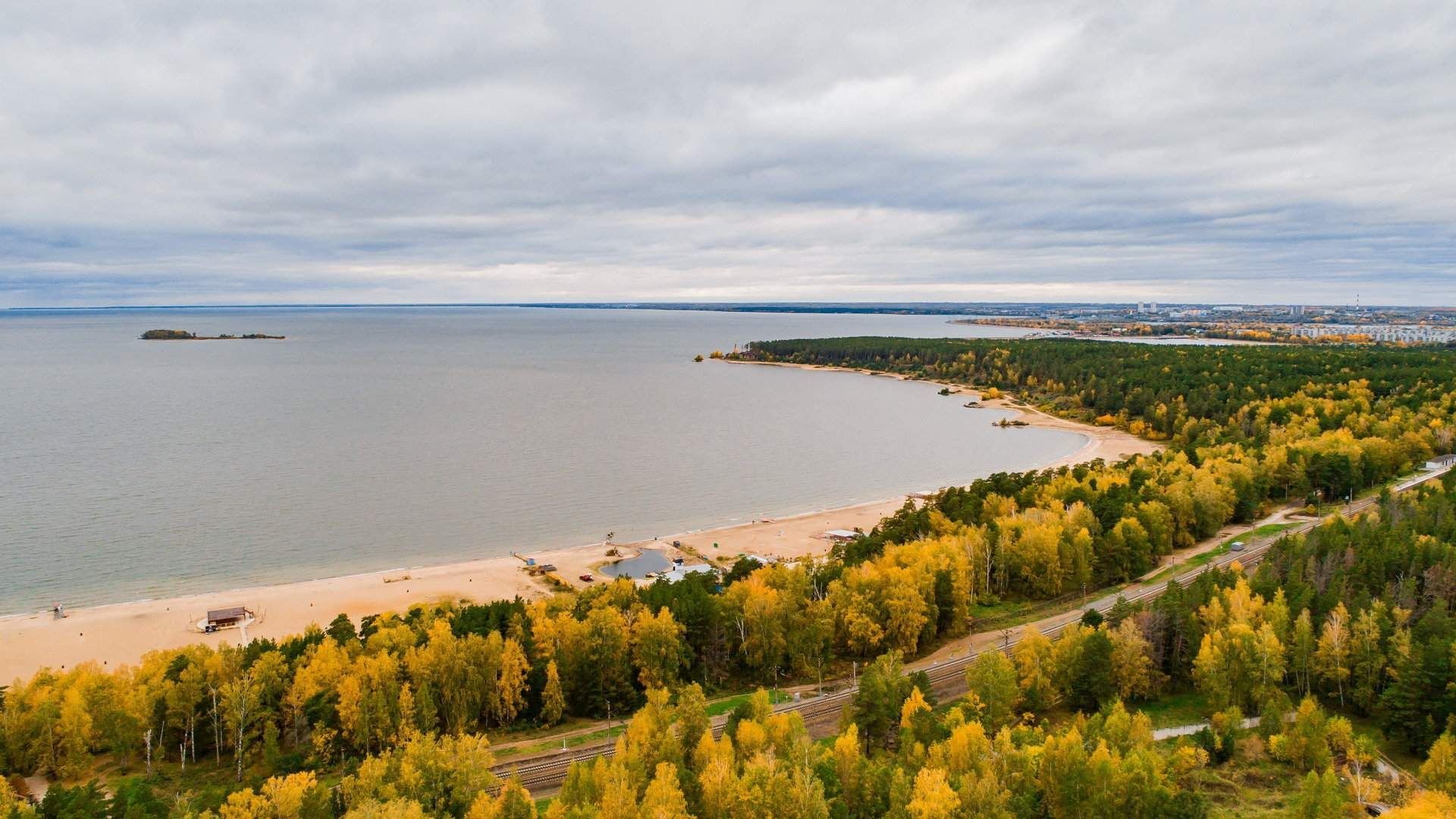 пляж обское море новосибирск