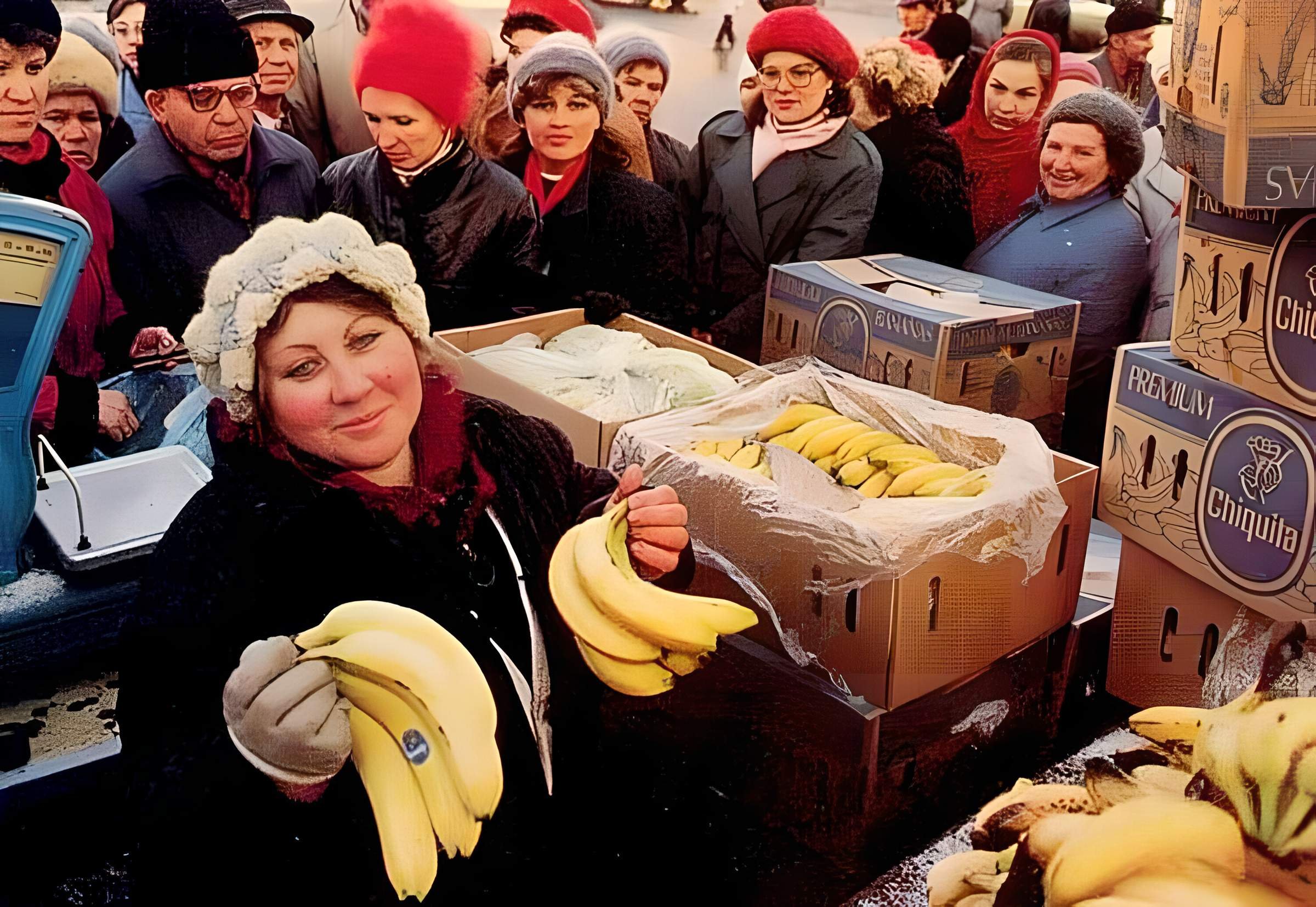 Очередь за бананами в СССР