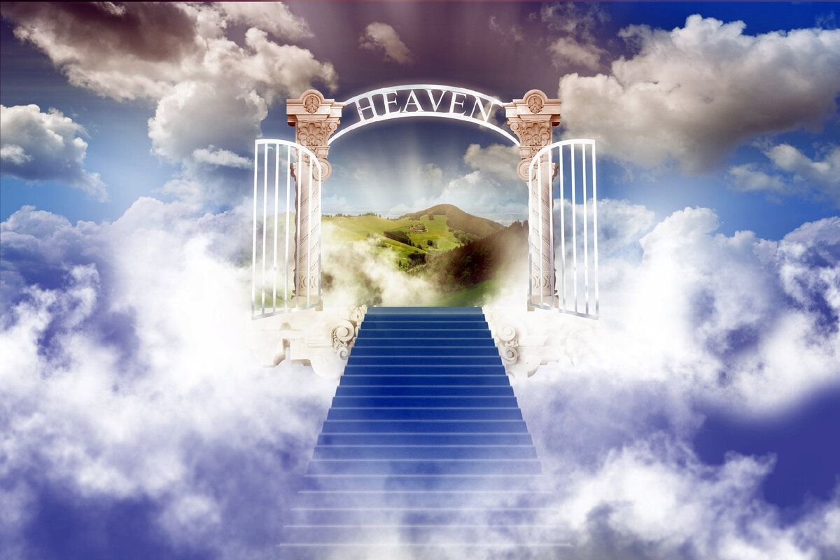 Как выглядит рай на небесах для умершего человека фото