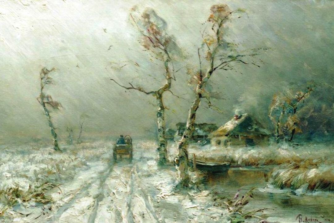 Метель левитан картина