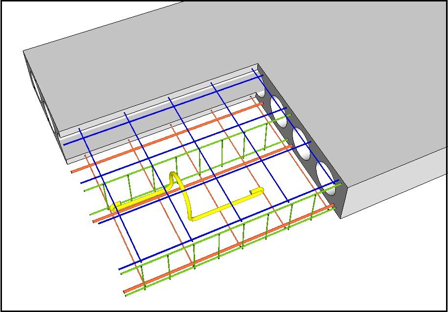 Поперечное армирование плиты перекрытия